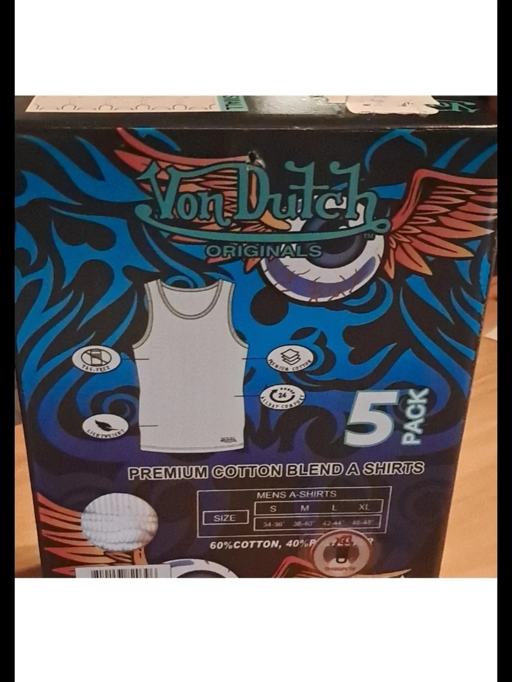 Von Dutch White Ribbed Tank Top with Metallic Logo Small